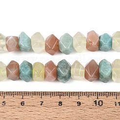 Natural Lemon Quartz & Flower Amazonite & Sunstone Beads Strands&nbsp;G-N358-01A-07