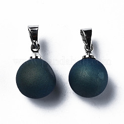 Natural Agate Charms&nbsp;G-Q998-036A