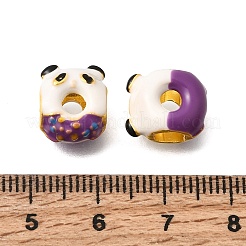 Alloy Enamel European Beads&nbsp;MPDL-F020-11C-MG02