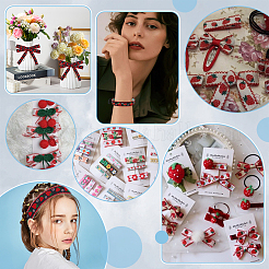 Polyester Ribbons&nbsp;SRIB-WH0011-400
