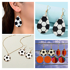 DIY Sports Themed Pendants Jewelry Making Finding Kits&nbsp;DIY-PJ0001-35