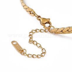 304 Stainless Steel Hollow Out Heart Link Bracelet with Cuban Link Chains for Women&nbsp;BJEW-P284-01G