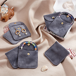 Velvet Jewelry Flap Pouches&nbsp;TP-WH0007-12G-02