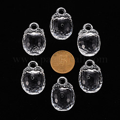 Autumn Theme Transparent Acrylic Pendants&nbsp;TACR-T024-04B-205