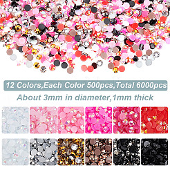 2Box 2 Colors Pointed Back Resin Rhinestone Cabochons&nbsp;MRMJ-DC0001-08