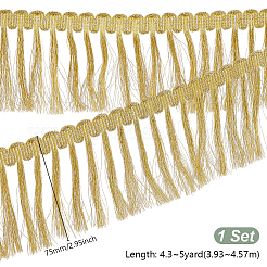 4.3~5 Yards Polyester Tassel Ribbon&nbsp;OCOR-GA0002-03