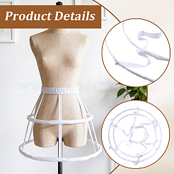 Polyester & Steel 2 Hoops Petticoat&nbsp;DIY-WH20032-152B