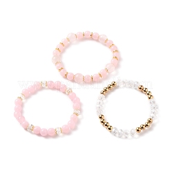 Multi-layered Stretch Beaded Bracelets Sets&nbsp;BJEW-JB05755-02