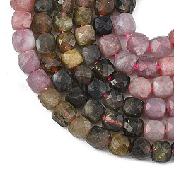 Gradient Color Natural Multicolor Tourmaline Beads Strands&nbsp;G-D103-C09