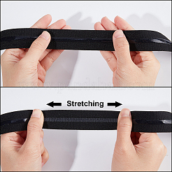 Imitation Nylon Flat Elastic Non-slip Band&nbsp;OCOR-WH0089-02B-01