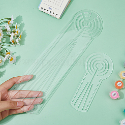 4Pcs 2 Styles Acrylic Mantra Painting Rulers&nbsp;TOOL-DC0001-31