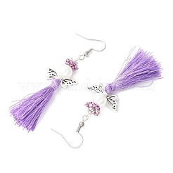 Angel 304 Stainless Steel Dangle Earrings&nbsp;EJEW-MZ00410-04