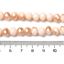 Electroplate Opaque Solid Color Glass Beads Strands&nbsp;EGLA-A034-P4mm-K07