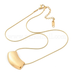 304 Stainlee Steel Pendant Snake Chain Necklaces for Women&nbsp;NJEW-M087-01G-03