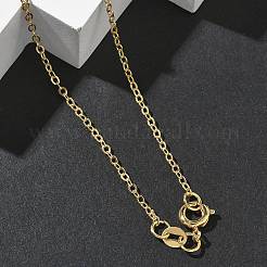 2MM Brass Cable Chain Necklaces&nbsp;NJEW-G183-03G-01
