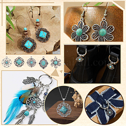 20Pcs 5 Styles Tibetan Style Alloy Pendants&nbsp;FIND-PH0029-25