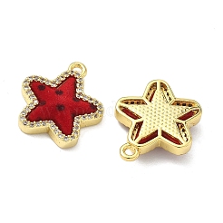 Brass Micro Pave Cubic Zirconia Pendants&nbsp;KK-C158-03B-G