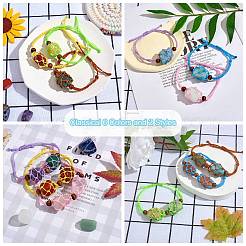 12Pcs Adjustable Braided Nylon Cord Macrame Pouch Bracelet Making&nbsp;AJEW-SW00010-06