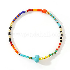 Bohemian Style Natural Mixd Gemstone Beaded Stretch Bracelets for Women&nbsp;LS-LO1270-1