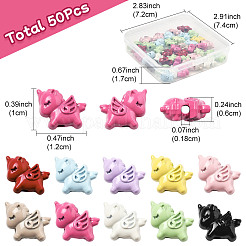 50Pcs Spray Painted Alloy Beads&nbsp;FIND-FS0004-11