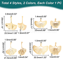8Pcs 8 Style 201 & 304 Stainless Steel Pendants&nbsp;STAS-UN0040-67