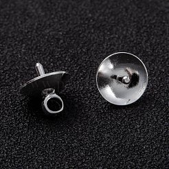 Brass Cup Pearl Peg Bails Pin Pendants&nbsp;KK-H759-29D-S