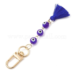 Evil Eye Lampwork Pendant Decorations&nbsp;HJEW-JM02359-01