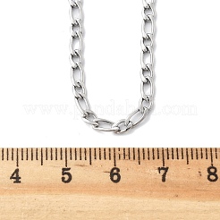 Non-Tarnish 304 Stainless Steel Figaro Chain Necklaces&nbsp;X-NJEW-E143-04P