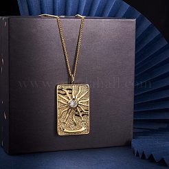 6Pcs 6 Style Brass Micro Pave Cubic Zirconia Pendants&nbsp;KK-SZ0003-87