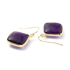 Natural & Synthetic Mixed Stone Dangle Earrings&nbsp;EJEW-J093-M