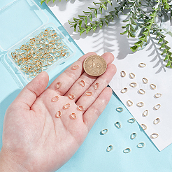 120Pcs Brass Snap on Bails&nbsp;KK-BC0013-68G