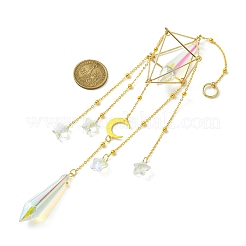 Brass Pouch Cone Hanging Ornaments&nbsp;HJEW-JM01734
