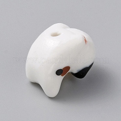 Handmade Porcelain Beads&nbsp;PORC-WH0152-07B
