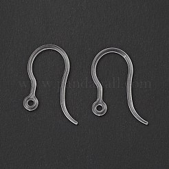 Transparent Resin Earring Hooks&nbsp;RESI-G050-02