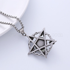 Nightclub Punk Retro Devil Eye Pentagram 304 Stainless Steel Pendant Necklace Jewelry&nbsp;NW8478