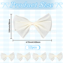 12Pcs Polyester Yarns Bowknot Ornament Accessories&nbsp;DIY-GF0011-16B