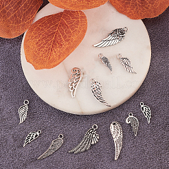 100Pcs 10 Styles Tibetan Style Alloy Pendants&nbsp;TIBEP-CJ0001-58