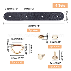 PU Leather Chain Bag Strap&nbsp;FIND-WH0093-20A
