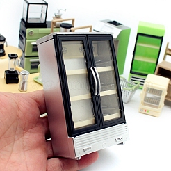 Dollhouse Dollhouse Mini Double Door Refrigerator&nbsp;PW-WGDEDF0-01