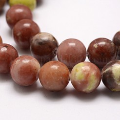 Natural Plum Blossom Jasper Beads Strands&nbsp;G-A163-02-10mm