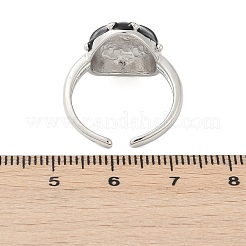 Brass Cuff Rings for Women&nbsp;RJEW-C122-02P