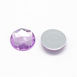 Acrylic Rhinestone Flat Back Cabochons&nbsp;GACR-Q008-8mm-12