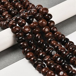 Natural Mahogany Obsidian Beads Strands&nbsp;G-G053-C03-01