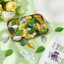 400Pcs 4 Colors Cloth Artificial Leaves&nbsp;DIY-MA0007-15A