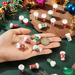 20Pcs 5 Styles Christmas Silicone Pendants&nbsp;SIL-BG0001-02