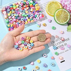 400Pcs 8 Styles Handmade Polymer Clay Beads&nbsp;CLAY-YW0002-53