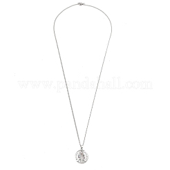 Brass Micro Pave Coloful Cubic Zirconia Pendant Necklaces&nbsp;NJEW-M211-03B-P