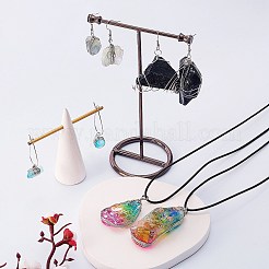 DIY Rough Raw Stone Beads Earring Making Kit&nbsp;DIY-SZ0007-71