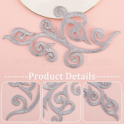 8 Pairs Ethnic Style Flower Pattern Computerized Embroidery Appliques&nbsp;PATC-GF0001-84C