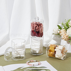 Plastic Cosmetic Cotton Storage Container&nbsp;CON-WH0086-25